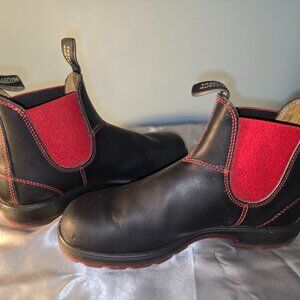 Blundstone #1316 MEN'S CLASSICS CHELSEA BOOTS Black/Red US Size 10.5/AUS 9.5